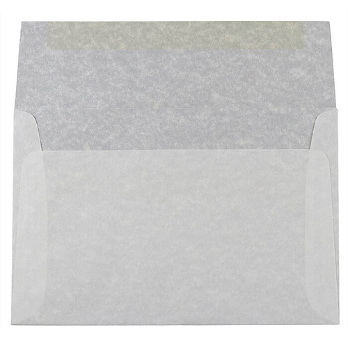 JAM PAPER A8 Translucent Vellum Invitation Envelopes, 5 1/2 x 8 1/8, White with Virtual Clouds, 25/Pack (52692203682I)