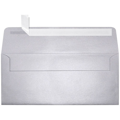LUX 80lbs. 4 1/8" x 9 1/2" #10 Square Flap Envelopes, Silver Metallic, 250/BX (65dd362ae8837636b11bfe7b_ud)