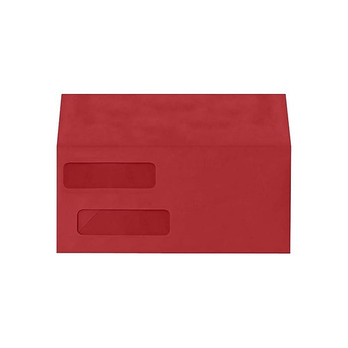 Lux Double Window Invoice Envelopes, 4-1/8 x 9-1/8", Ruby Red, 250/Pack (65dd364fe8837636b11bff11_ud)