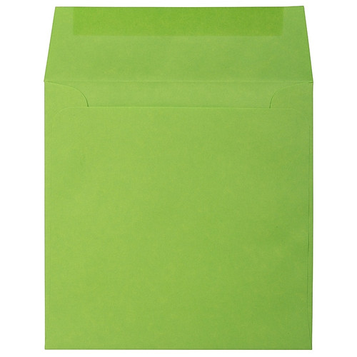JAM PAPER Square Invitation Envelopes, 5.5" x 5.5", Citrus Lime, 25/Pack (2812721)