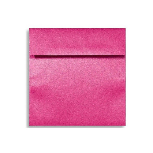 LUX 6 1/2 x 6 1/2 Square Envelopes, 50/Box, Azalea Metallic (8535-24-50)