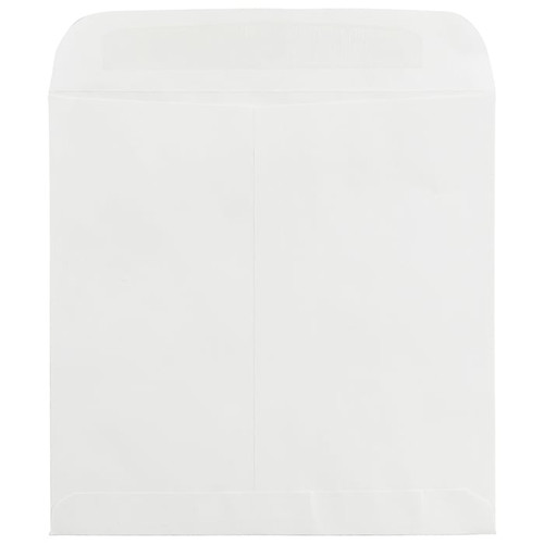 JAM Paper 11.5" x 11.5" Large Square Invitation Envelopes, White, Bulk 250/Box (3992321H)