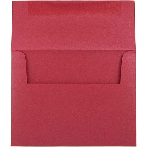 JAM Paper A2 Metallic Invitation Envelopes, 4.375 x 5.75, Stardream Jupiter Red, 25/Pack (SD5370 20)