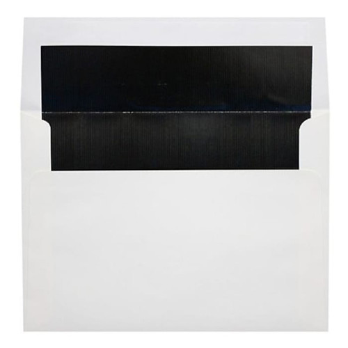 LUX 60lbs. 5 1/4" x 7 1/4" A7 Invitation Envelopes W/Peel & Press, White/Black, 1000/BX (65dd36f3e8837636b11c01b2_ud)