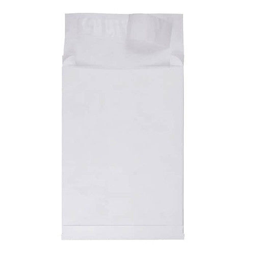 JAM Paper Tyvek Expandable Open End Catalog Envelopes with Peel & Seal Closure, 9 x 12 x 2, White, 250/Box (376634177b)