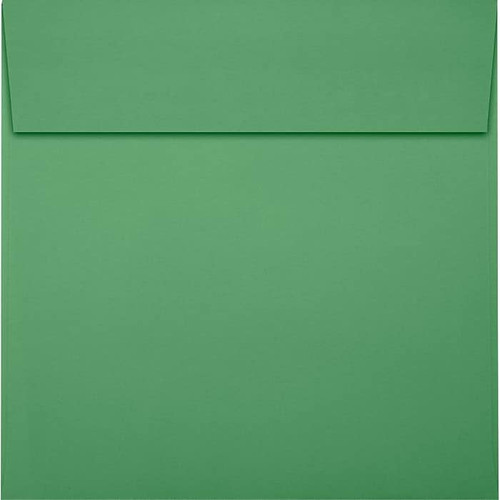 LUX 6 x 6 Square Envelopes 50/Pack, Holiday Green (8525-12-50)