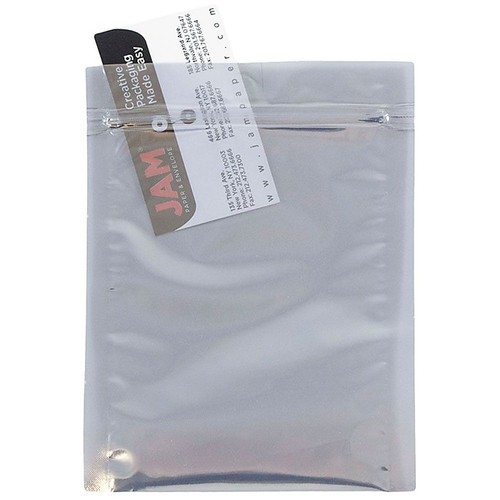 JAM Paper 9 x 12 Open End Catalog Foil Envelopes with Zip Closure, Clear, 25/Pack (300912A58A3)