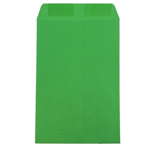 JAM Paper® 6 x 9 Open End Catalog Colored Envelopes, Green Recycled, 10/Pack (88103B)