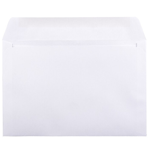 JAM Paper Booklet Envelope, 6" x 9", White, 1000/Carton (04238B)