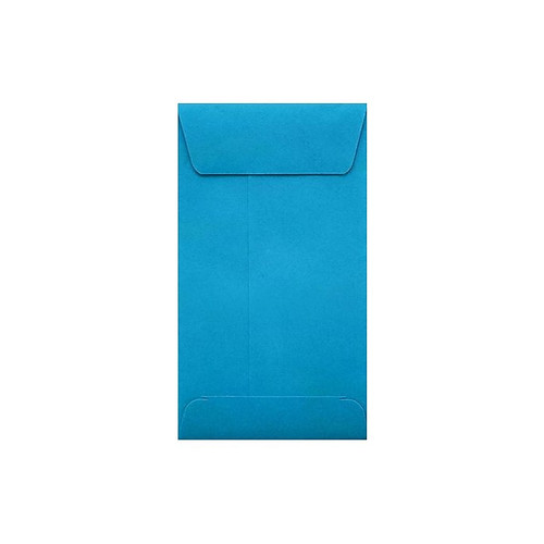 LUX #5 1/2 Coin Envelopes; 3 1/8" x 5 1/2" with Peel and Seel, Pool Blue, 50/PK (512CO-102-50)