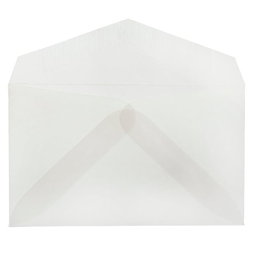 JAM Paper 2Pay Translucent Vellum Envelopes, 2.5 x 4.25, Clear, 100/Pack (900767740A)
