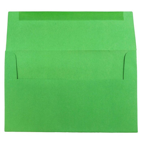 JAM Paper A10 Colored Invitation Envelopes, 6 x 9.5, Green Recycled, 25/Pack (35633)