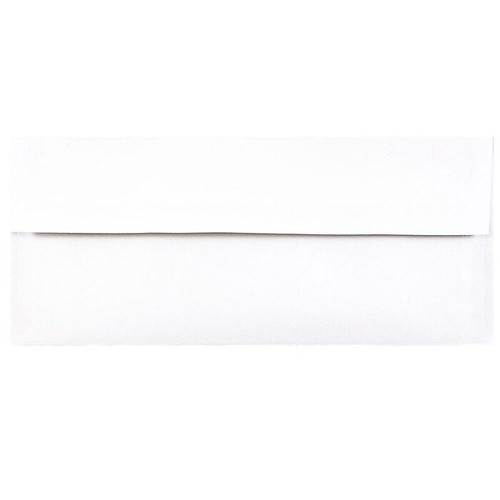 JAM Paper Open End #10 Business Envelope, 4 1/8" x 9 1/2", White and Red, 50/Pack (95140I)