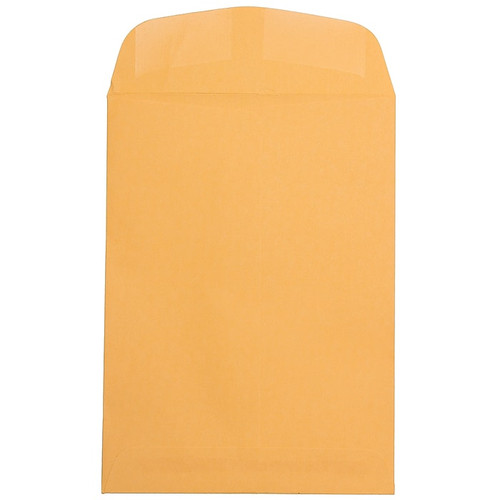 JAM Paper Open End #6 Catalog Envelope, 10 1/2" x 7 1/2", Brown, 100/Pack (29215_1)