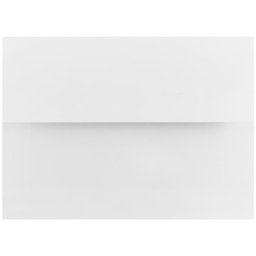 JAM Paper A7 Foil Lined Invitation Envelopes, 5.25 x 7.25, White with Red Foil, 50/Pack (83065I)