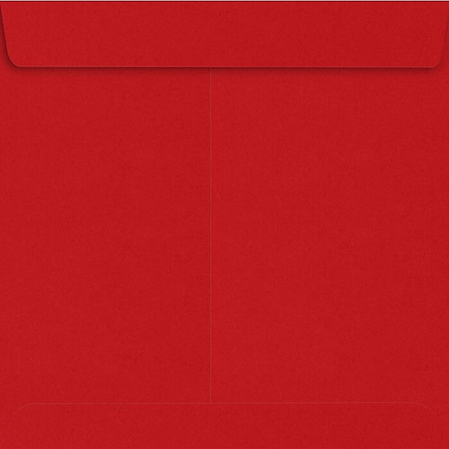 JAM Paper 7 1/2 x 7 1/2 Square Envelopes, Ruby Red, 50 Pack (EX8555-18-50)