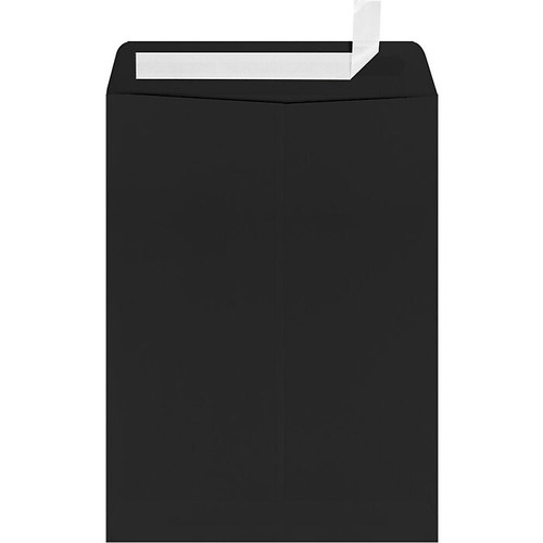 LUX Open End Envelopes 9" x 12", Midnight Black (LUX-1590-B-1M)