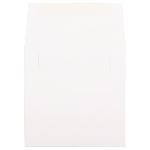 JAM Paper 5.5 x 5.5 Square Invitation Envelopes, White Semi Gloss, 25/Pack (2792259)