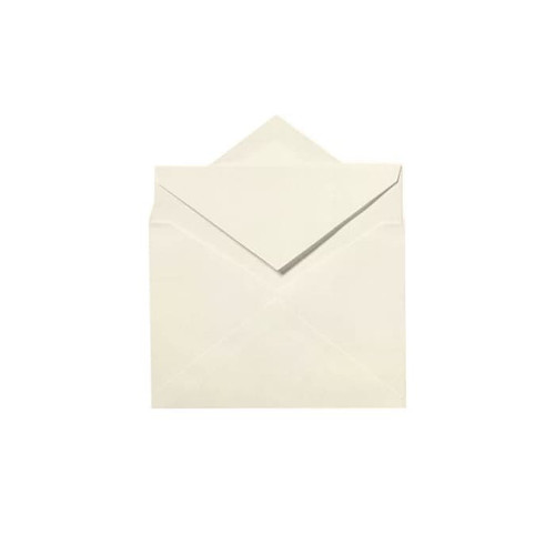 LUX LEE Bar Outer Envelopes (5 1/2 x 7 1/2) 50/Box, Natural White - 100% Cotton (LEEOUTER-SN-50)