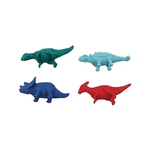 Pep Rally Dinosaur Eraser Set, Assorted Colors, 1/Set (61421)