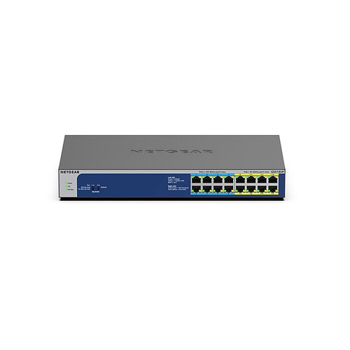 Netgear 16-Port Gigabit Ethernet PoE+ Unmanaged Switch, Gray (GS116LP-100NAS)