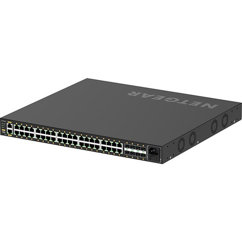 Netgear AV Line 40-Port Gigabit Ethernet Managed Switch, Black (GSM4248P-100NAS)