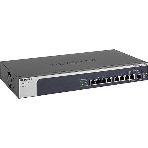 Netgear 8-Port Multi-Gigabit Unmanaged Switch, Gray (XS508M-100NAS)