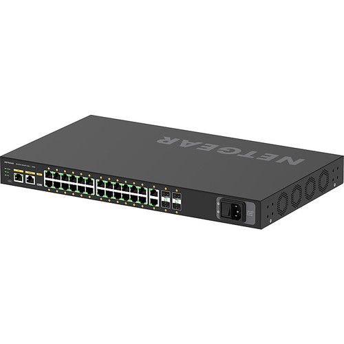 Netgear AV Line 26-Port Gigabit Ethernet Managed Switch, Black (GSM4230PX-100NAS)