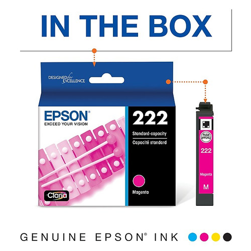 Epson 222 Magenta Standard Yield Ink Cartridge (T222320-S)