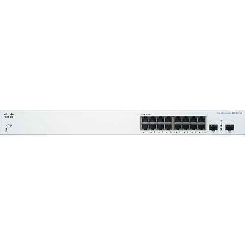 Cisco 220 16-Port Gigabit Ethernet Managed Switch, Silver (CBS22016T2GNA)