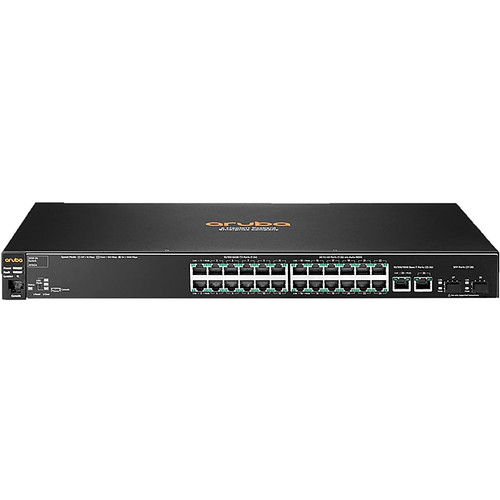 Aruba 2530-24 Gigabit Ethernet Managed Switch, 10/100/1000 Mbps, Black (J9782A)