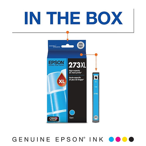 Epson T273XL Cyan High Yield  Ink Cartridge(T273XL220-S)