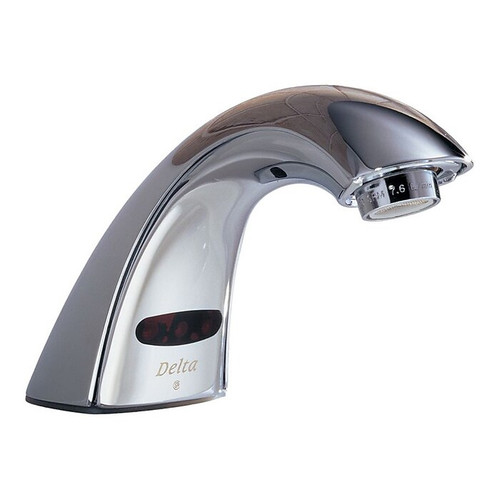 Delta Commercial H2Optics Touchless Bathroom Faucet without Grid Strainer, Chrome (590LF-LGHGMHDF)