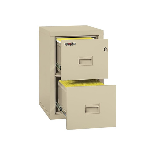 FireKing Turtle 2-Drawer Vertical File Cabinet, Fire Resistant, Letter/Legal, Beige, 22.13"D DOCK (2R1822-CPA)