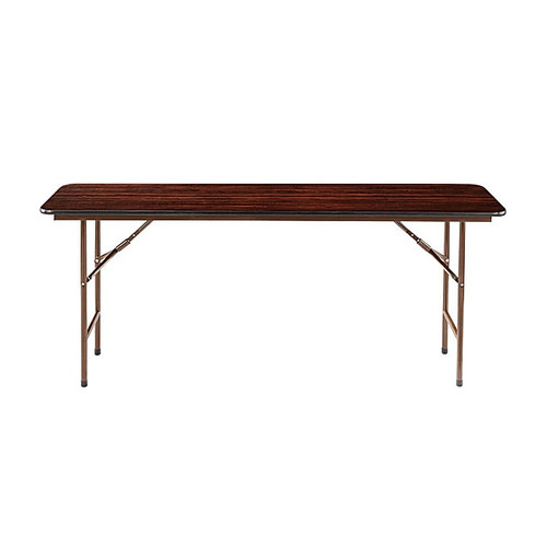 Alera Wood Folding Table, Rectangular, 71.88w x 17.75d x 29.13h, Mahogany (ALEFT727218MY)