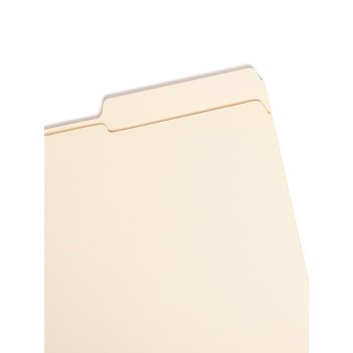 Smead® File Folder, Reinforced 1/3-Cut Tab Right Position, Legal Size, Manila, 100/Box (15337)