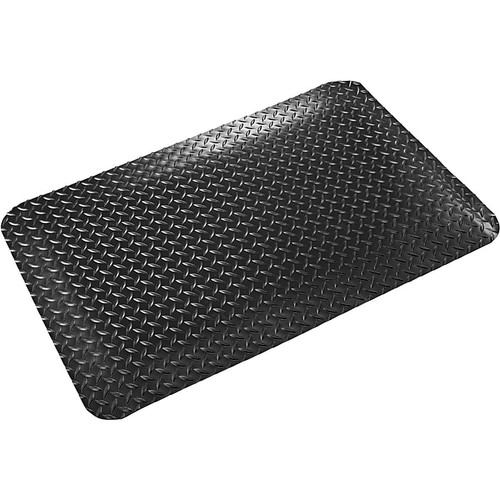 Crown Mats Workers-Delight Deck Plate Supreme Anti-Fatigue Mat, 24" x 36", Black (WD 1223BK)