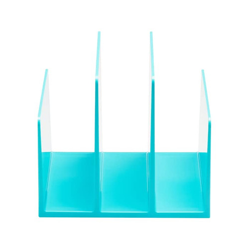 Poppin ABS Plastic Fin File Sorter, Aqua (102747_1)