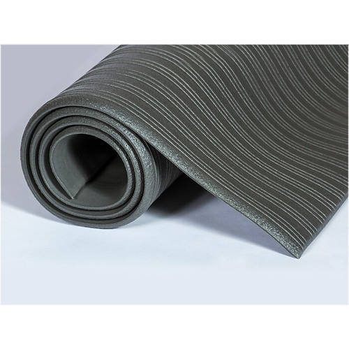 Crown Mats Tuff-Spun Foot-Lover Anti-Fatigue Mat, 36" x 144", Gray (FL 3612GY)