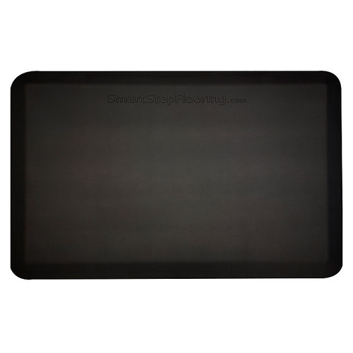 Smart Step Supreme Polyurethane Anti-Fatigue Mat, 36"L x 24"W, Black (65dd4027e8837636b11c4e9f_ud)