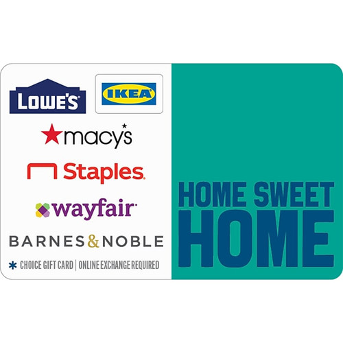 Home Sweet Home $25.00 Gift Card, Email Delivery (1024011B2500)