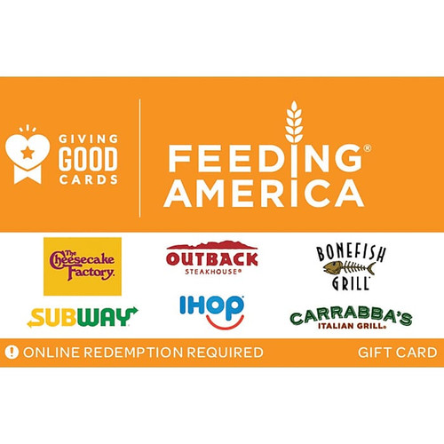 Giving Good Feeding America Swap Gift Card $25 (Email Delivery_40)