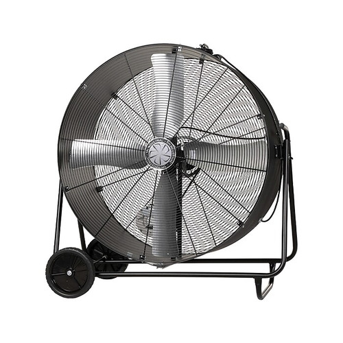 TPI PBXS Series 48" Oscillating Portable Fan, 1-Speed, Black (08213502)