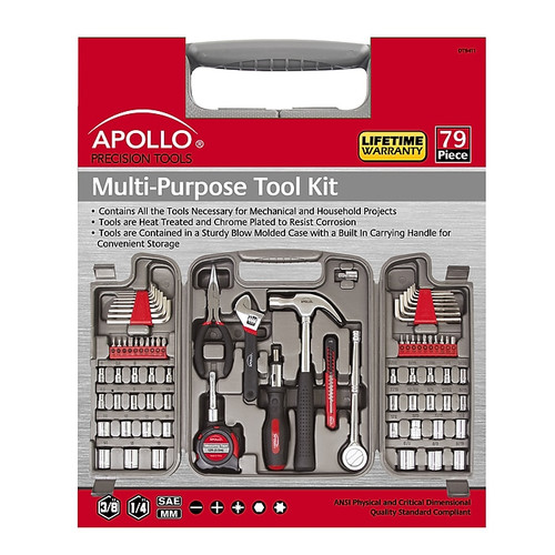 Apollo Tools Multi-Purpose Tool Kit, 79 Pieces (DT9411)