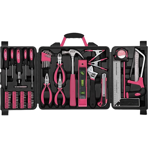 Apollo Tools Household Tool Kit Pink, 71 Pieces (DT0204P)