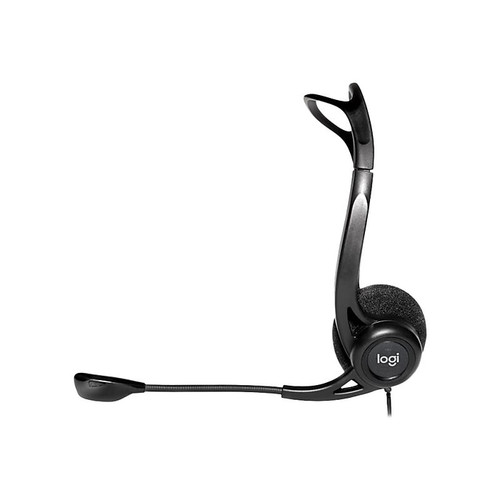 Logitech 960 Stereo Headset, Over-the-Head, Black (981-000836)