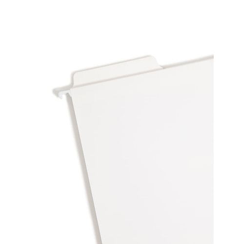 Smead FasTab Recycled Hanging File Folder, 1-Tab, Letter Size, White, 20/Box (64002)