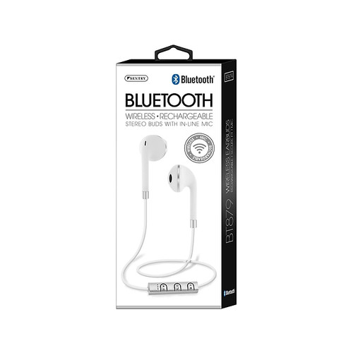 Sentry Wireless Bluetooth Stereo Headphones, Silver (BT879)