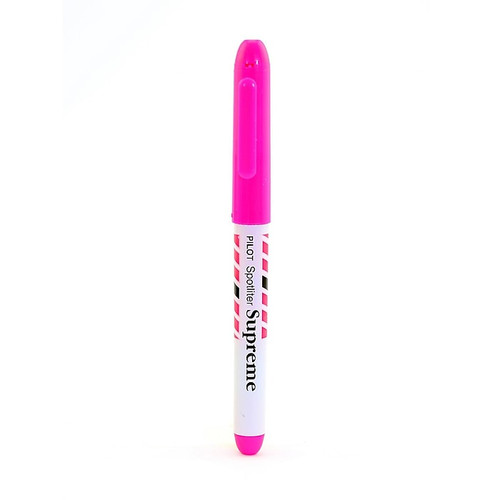 Pilot Spotliter Supreme Fluorescent Highlighter Pink [Pack Of 12] (12PK-SWLQ-PNK)