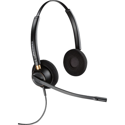 Poly EncorePro HW520 Binaural Customer Service Headset, Black (89434-01)